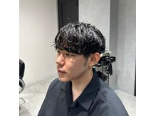 メンズの無造作パーマ