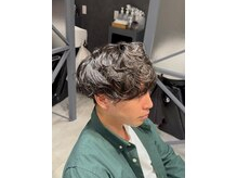 メンズ　無造作パーマ