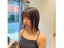 外はねぱつっとボブスタイル
