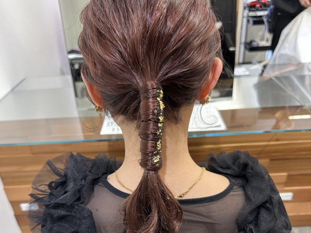 【KANNA】金箔ヘアアレンジ♪