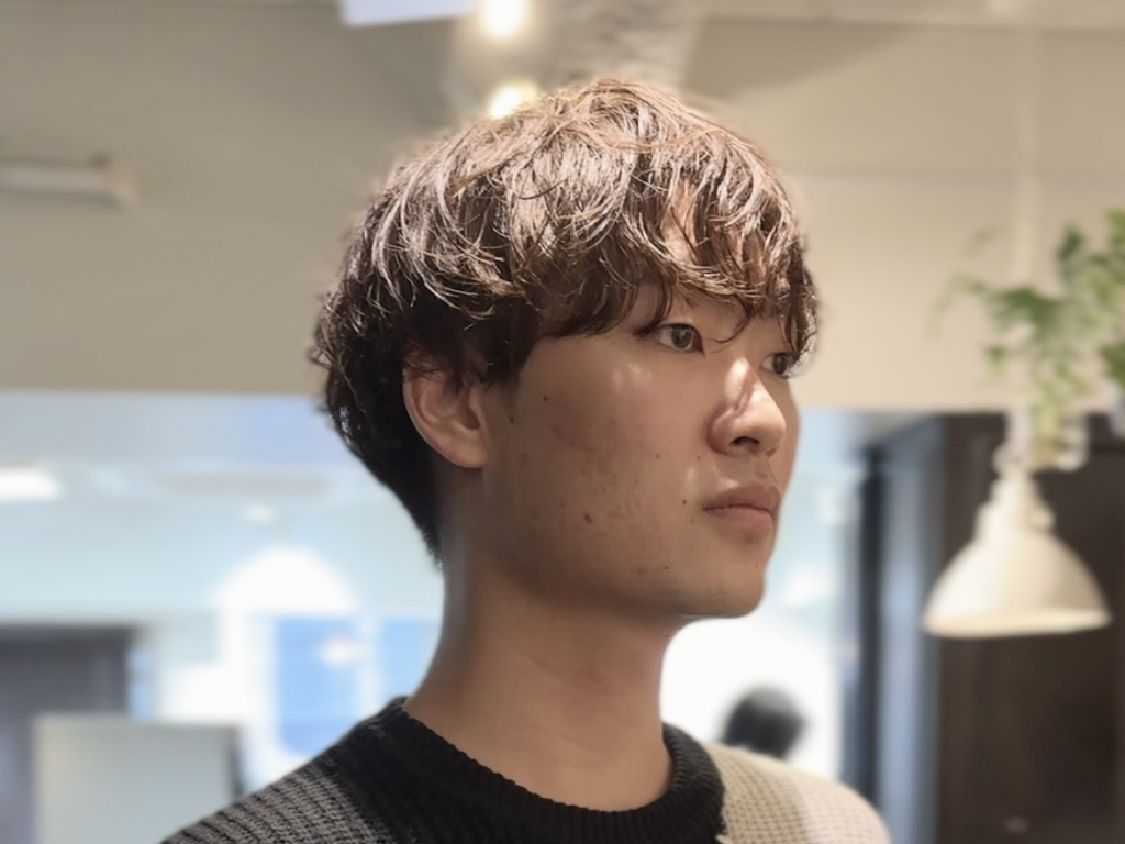 大人かっこいいシャドウパーマ