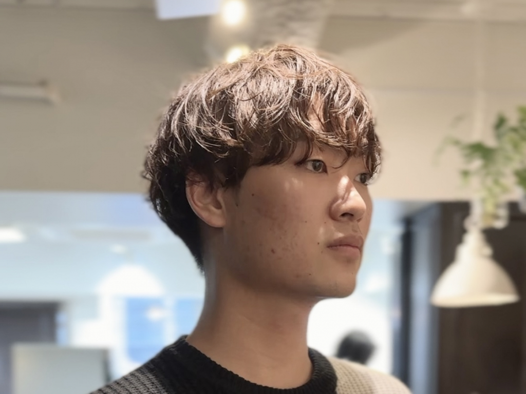 大人かっこいいシャドウパーマ