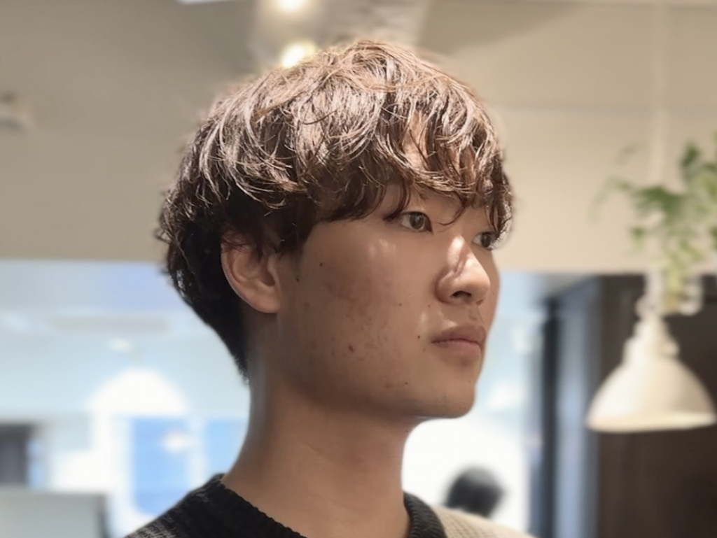 大人かっこいいシャドウパーマ