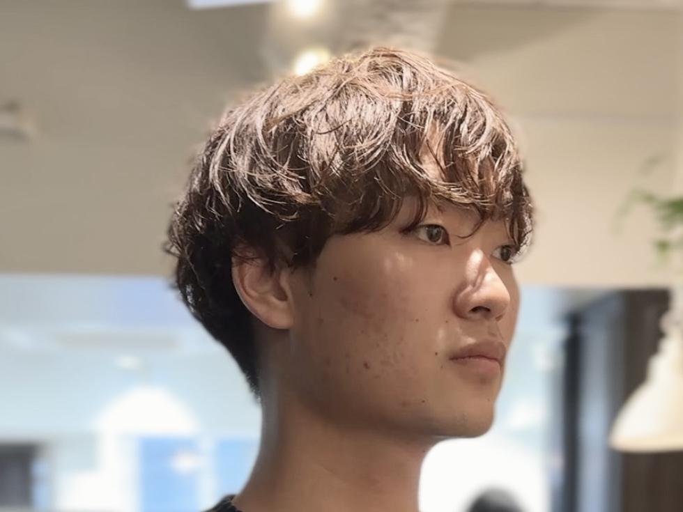 大人かっこいいシャドウパーマ