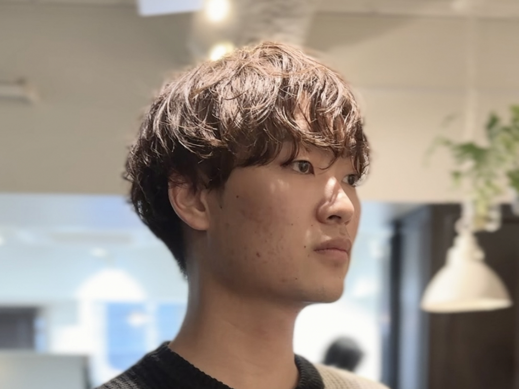 大人かっこいいシャドウパーマ