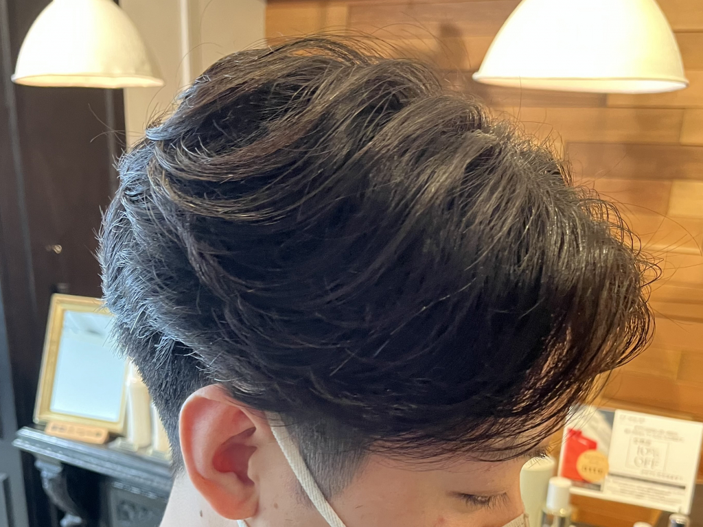 王道！毛流れセンターパート！